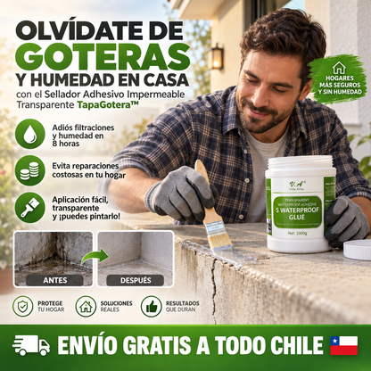 SELLADOR IMPERMEEBLE  + BROCHA GRATIS DILE ADIOS A LAS GOTERAS