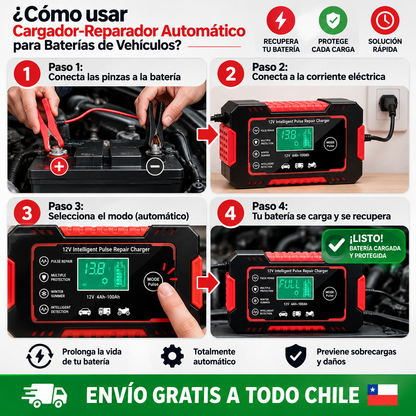 Cargador-Reparador para Baterías de Vehículos: Olvida los gastos extra