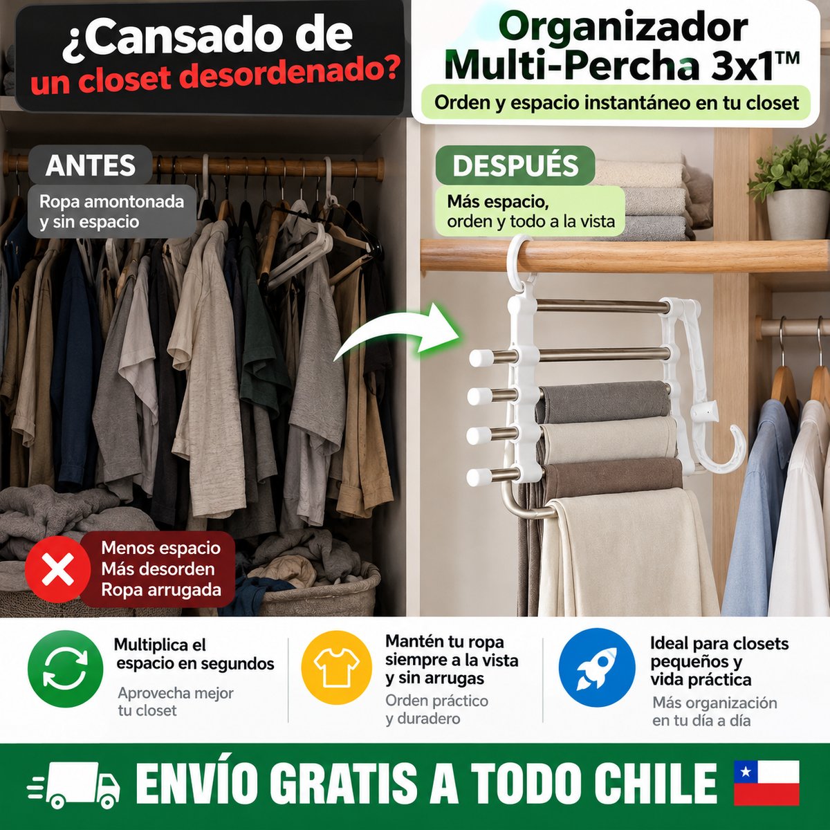 M - Perchero Magico Multi Percha X3