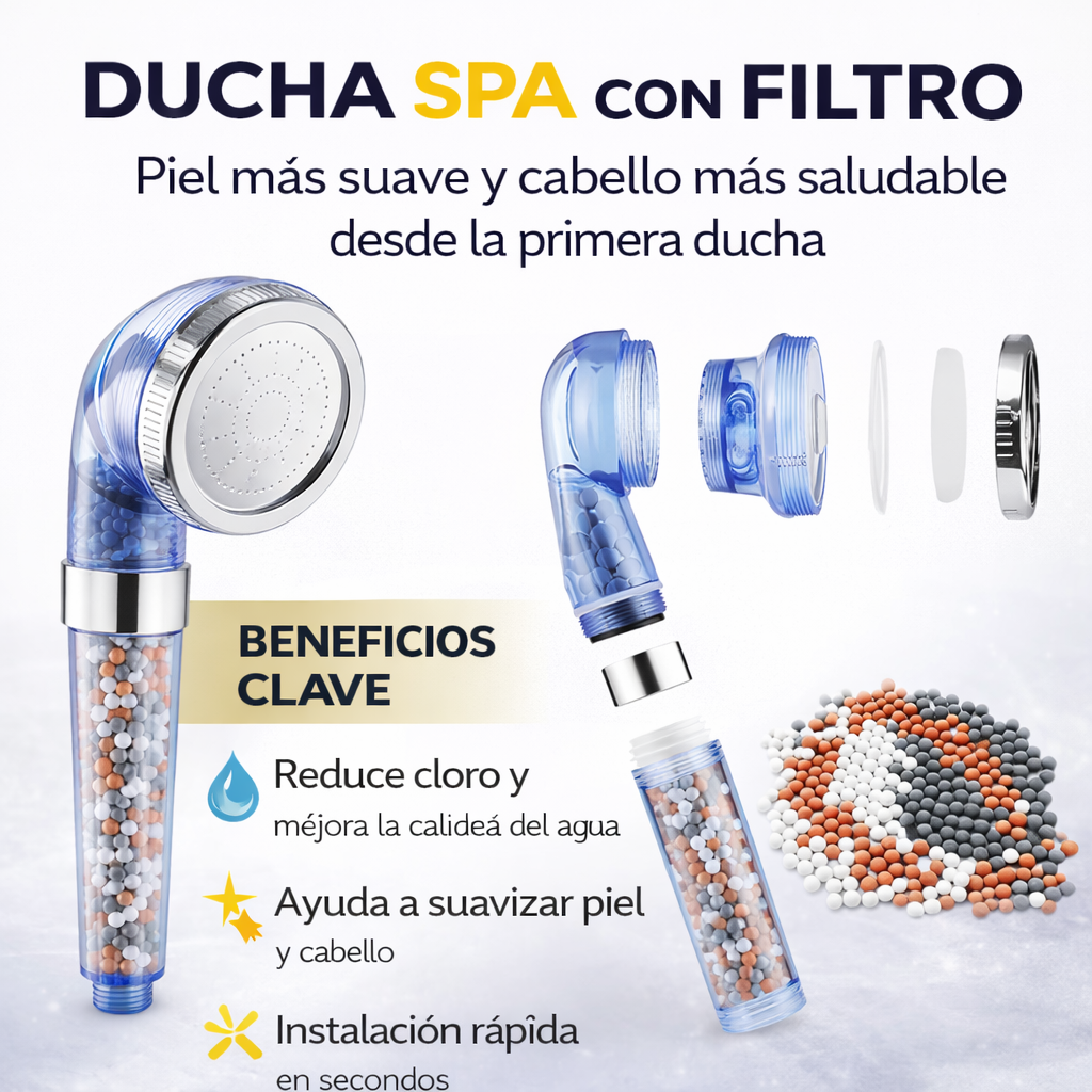Ducha Spa con Filtro (30% OFF)