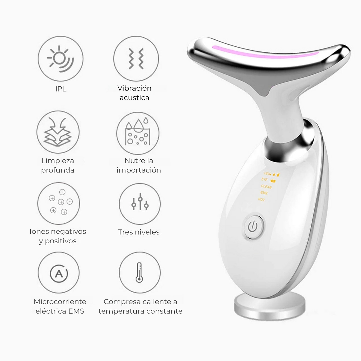 🧖‍♀️ Masajeador Facial Tecnología Led (30% OFF) 🌟