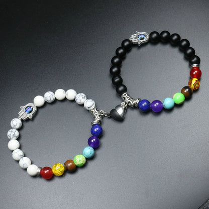 💞 Pulseras Parejas Corazón Mágnetico (30% OFF) 💑
