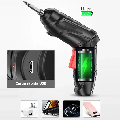 🛠️ Destornillador Eléctrico Inalámbrico (30% OFF) 💡