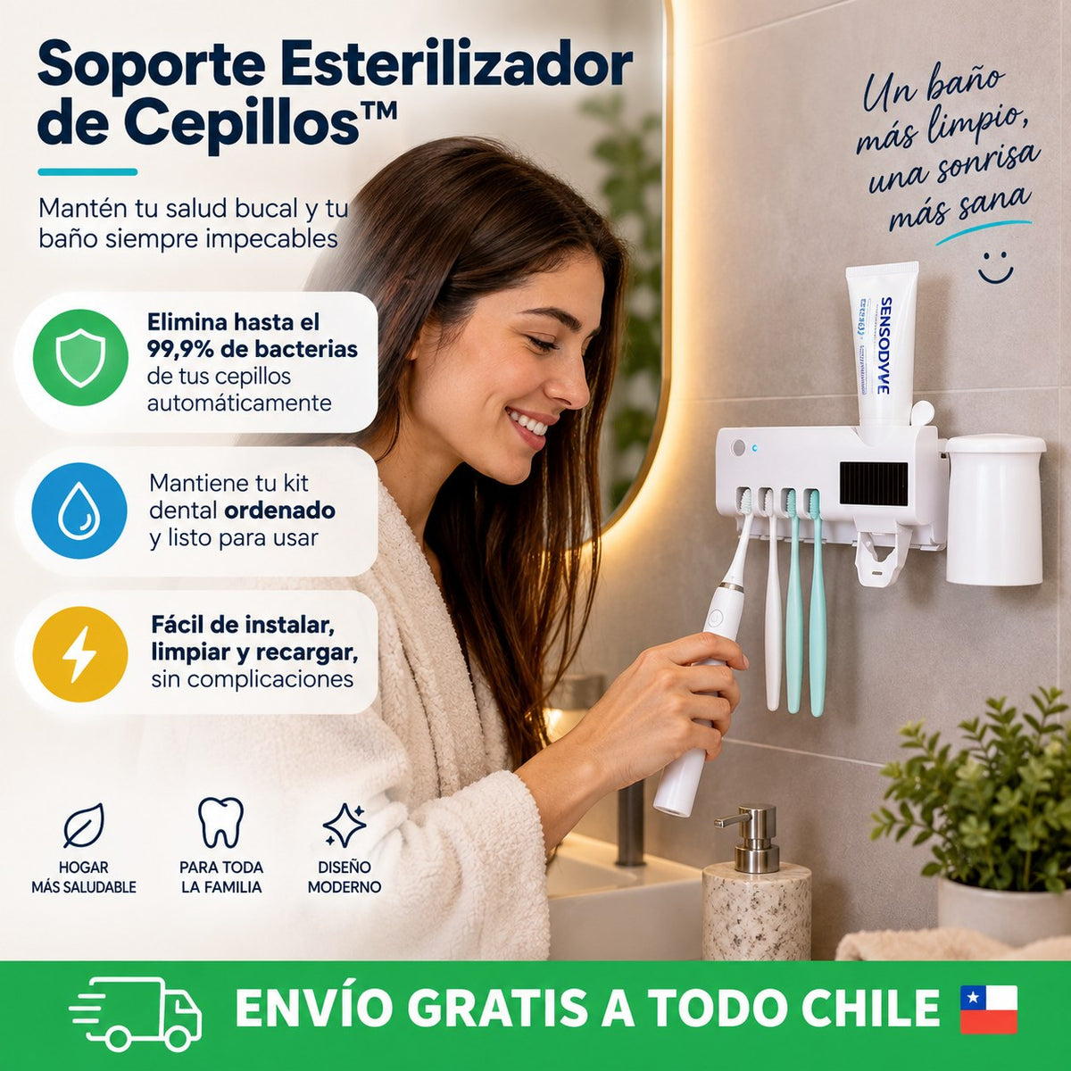 Soporte Esterilizador de Cepillos