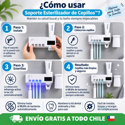 Soporte Esterilizador de Cepillos