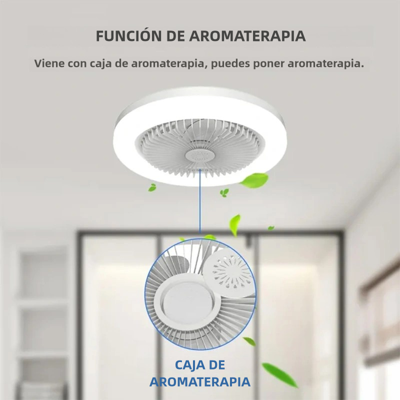 🌬 Lámpara Led Ventilador Inteligente (30% OFF) 🧊