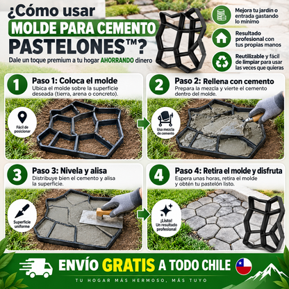 Molde para Cemento Pastelones