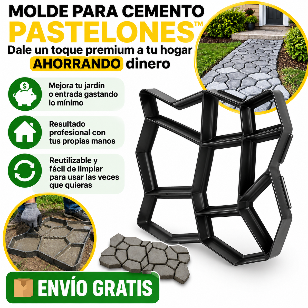 Molde para Cemento Pastelones