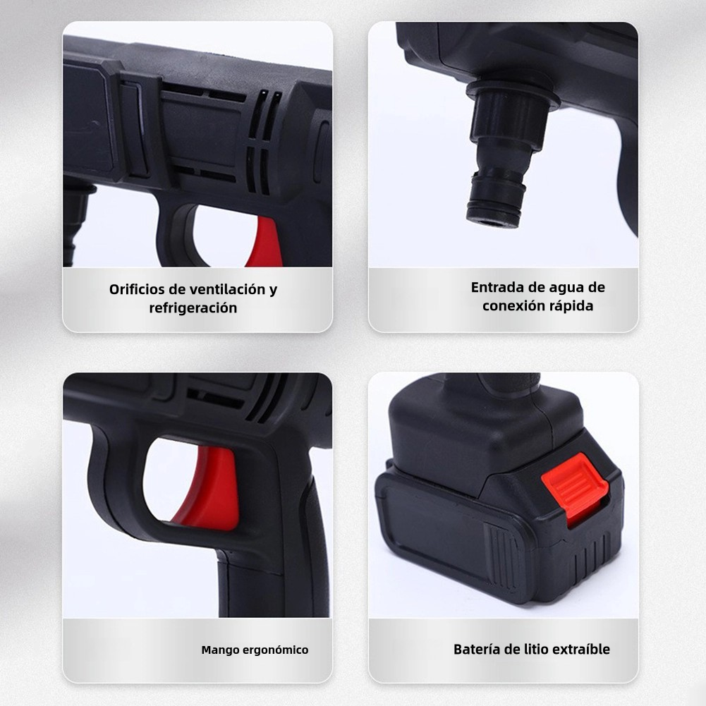 🫧Hidrolavadora Portatil con 2 Baterias 98v - DE REGALO + (30% OFF)🧽