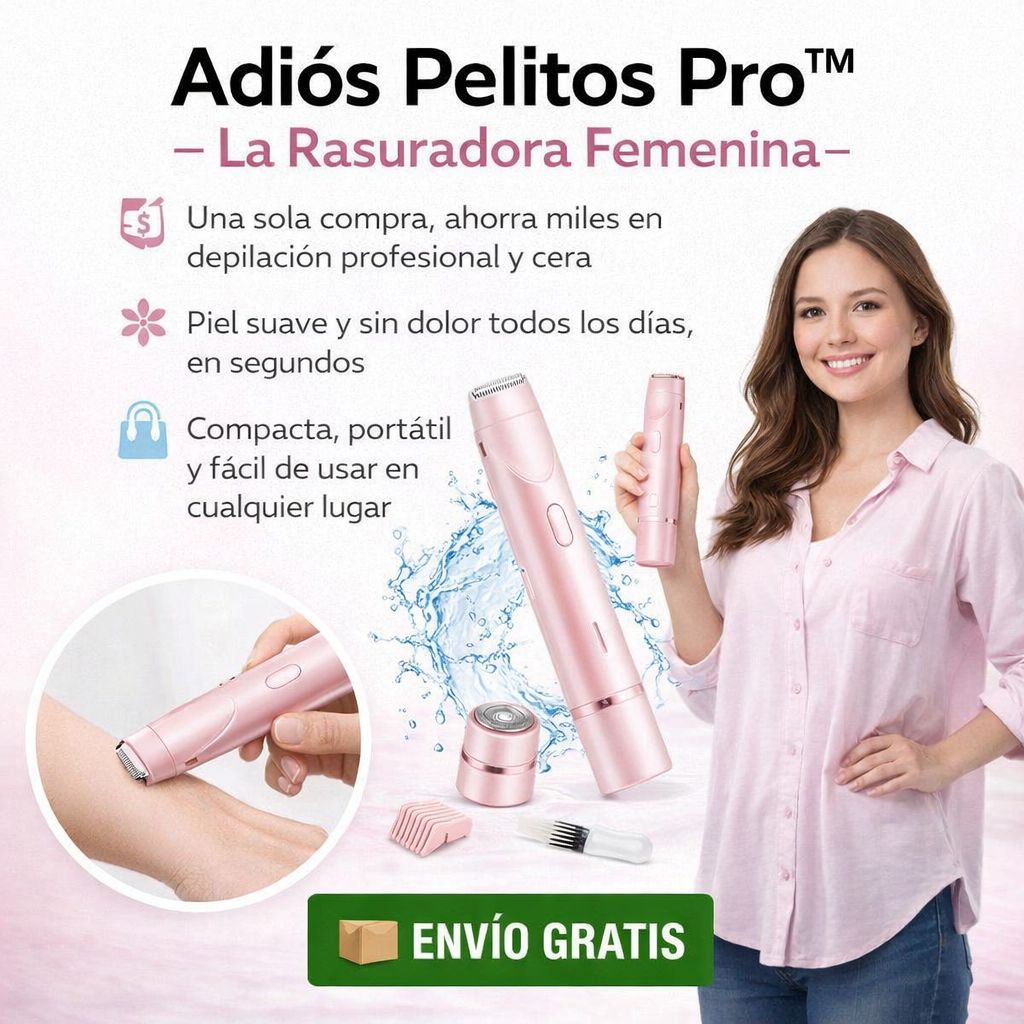 Adiós Pelitos Pro™ – La Rasuradora Femenina que te ahorra tiempo, dinero y molestias