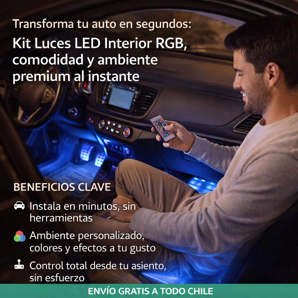 ¿Tu auto se ve básico? Haz que parezca premium en segundos con iluminación LED premium.